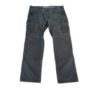 Noble Outfitters Hammer Drill Canvas Cargo Pants Men 42x34 Gray Mid Rise Outdoor